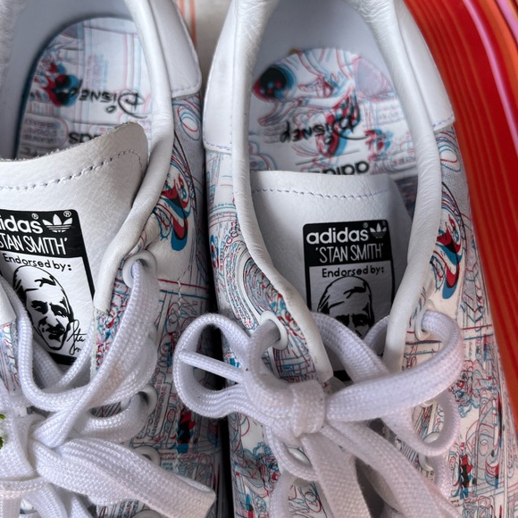 Adidas Stan Smith Mickey Mouse Disney 3D Comic Sneaker Limited Edition Size 11 - Picture 6 of 7